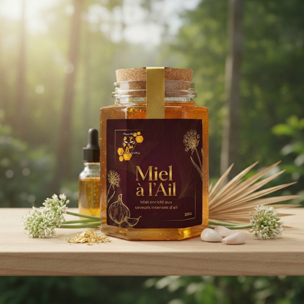 Miel à l'ail - Miel artisanal infusé à l'ail
