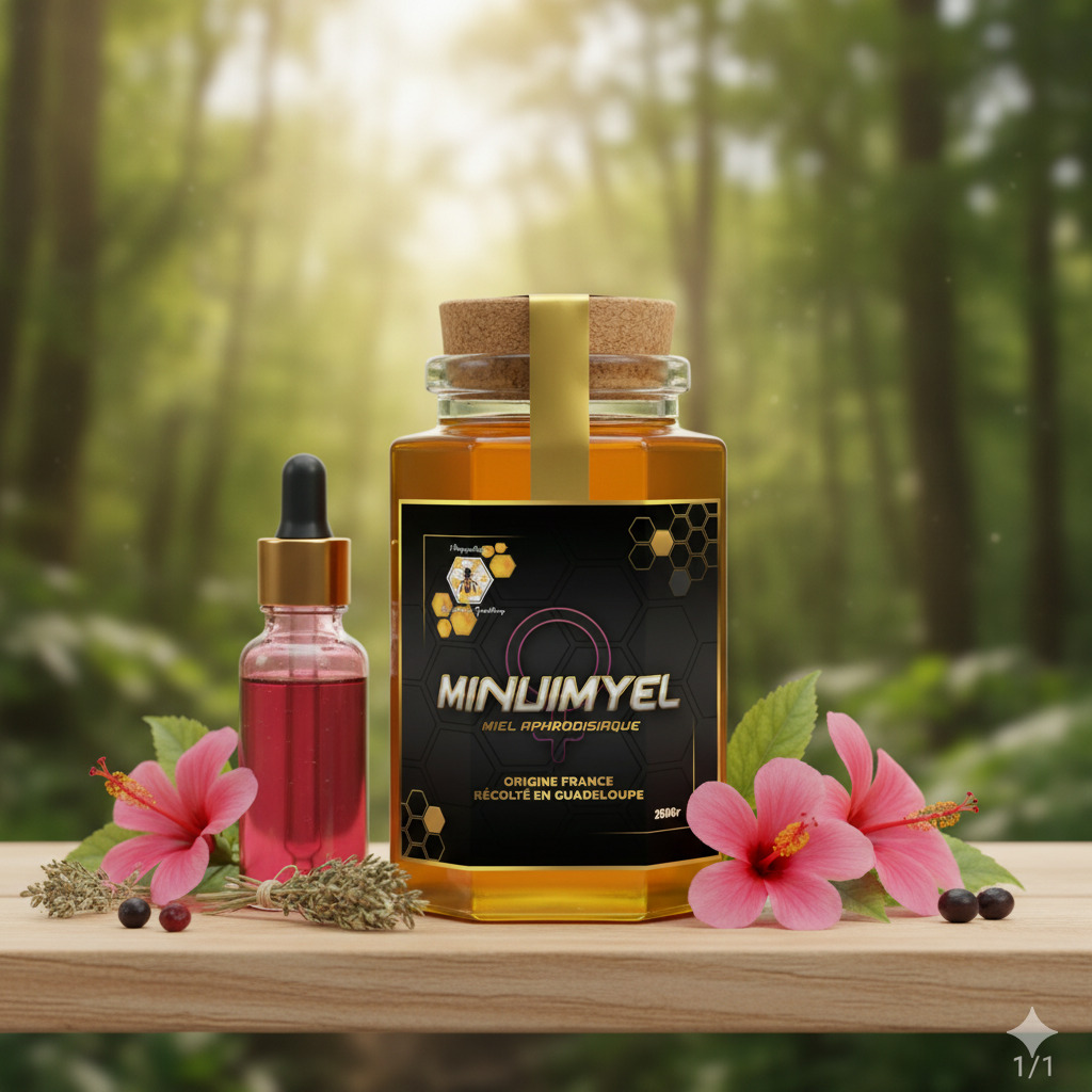Minuimyel Féminin - Miel aphrodisiaque de Guadeloupe pour femme