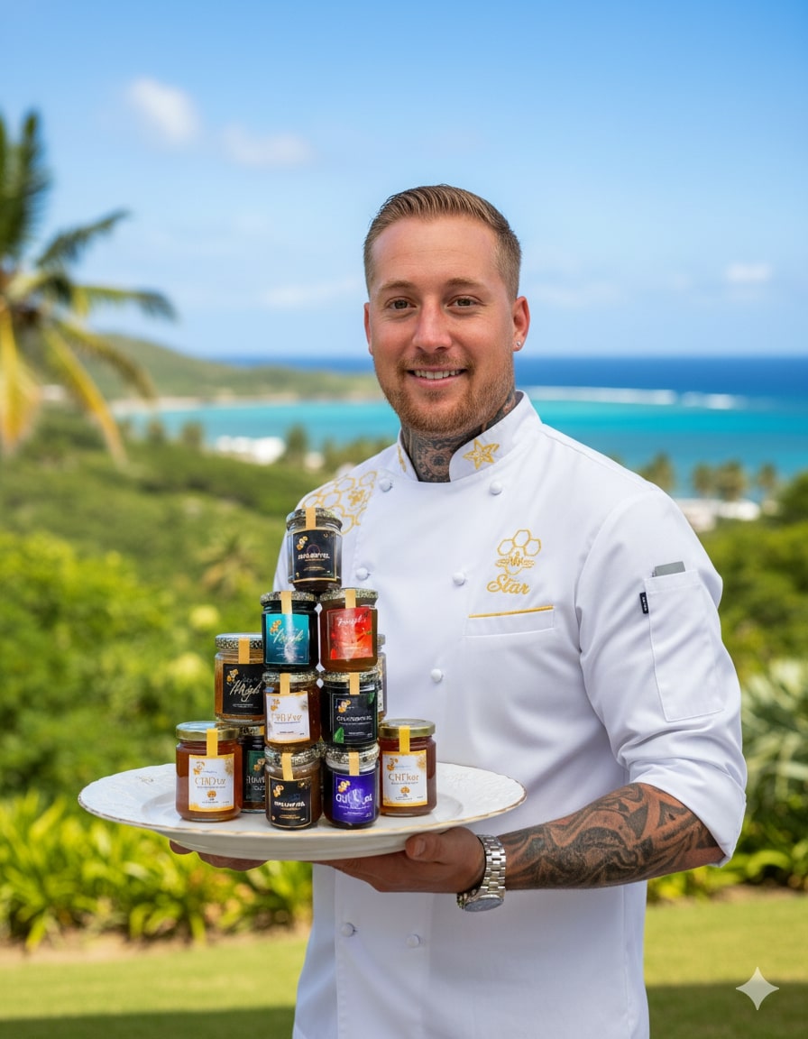 Nathan Jouve, apiculteur passionné du Rucher de Gwadloup à Deshaies