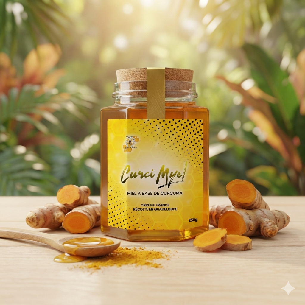 CurciMyel - Miel de Guadeloupe au curcuma et poivre noir