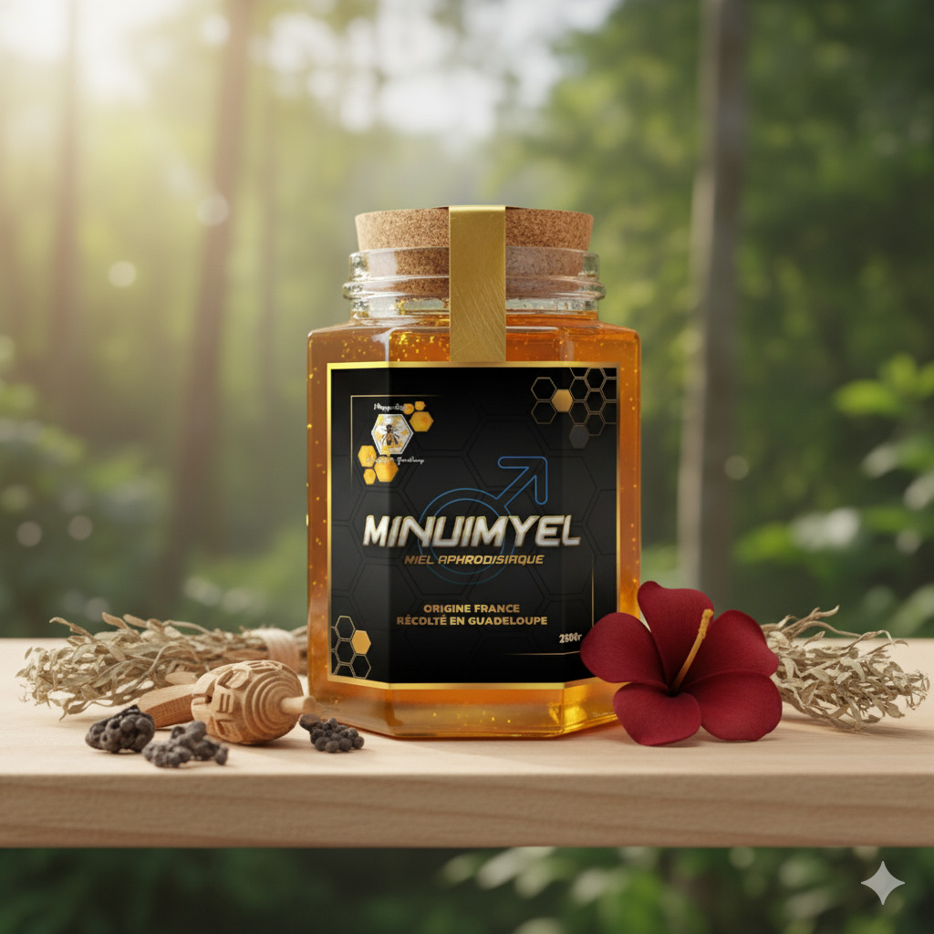 Minuimyel Masculin - Miel aphrodisiaque de Guadeloupe pour homme