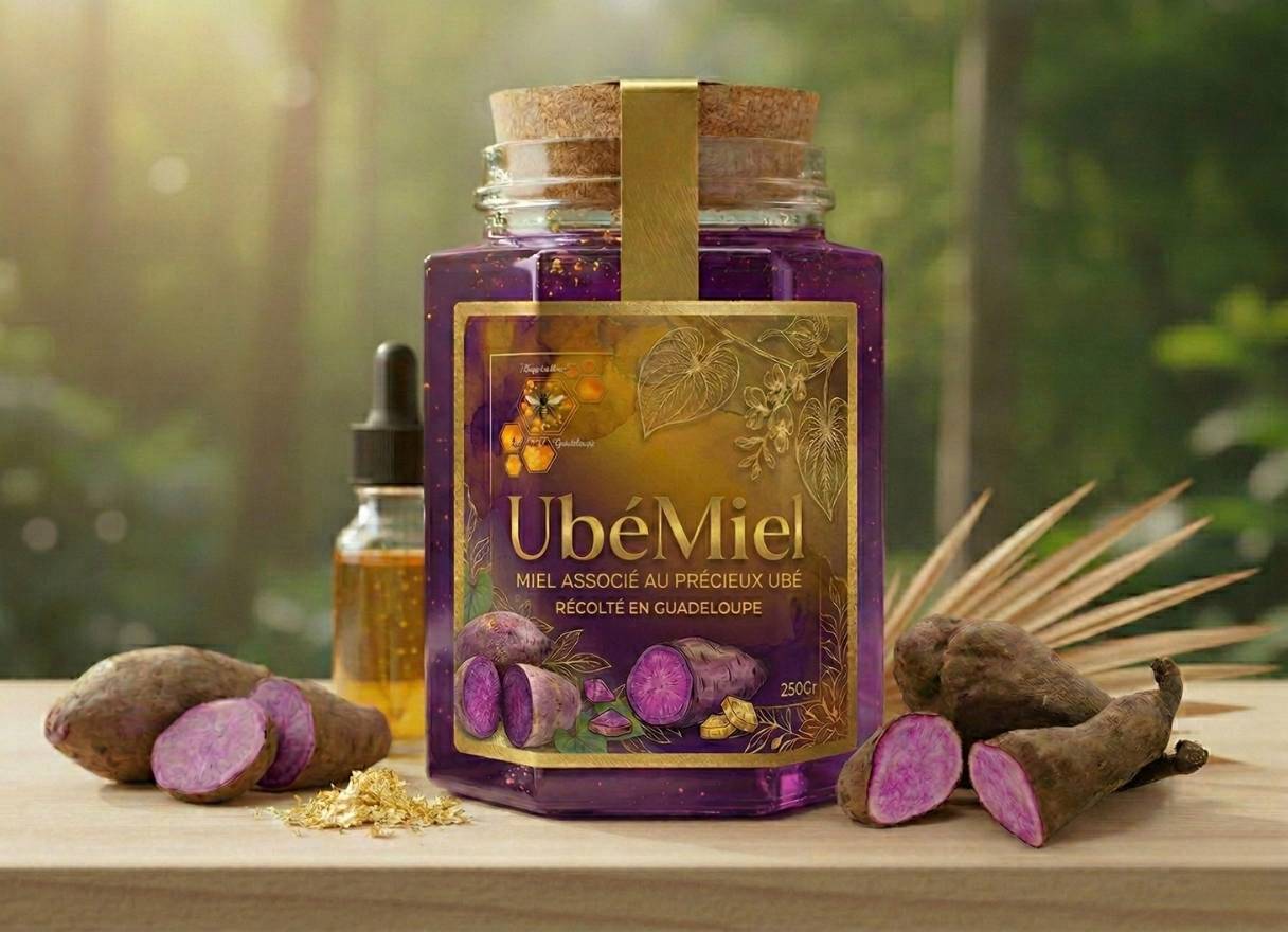 Ubé-Miel - Miel de Guadeloupe à l'ubé violet